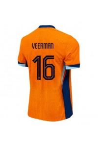 Nederland Joey Veerman #16 Voetbaltruitje Thuis tenue EK 2024 Korte Mouw